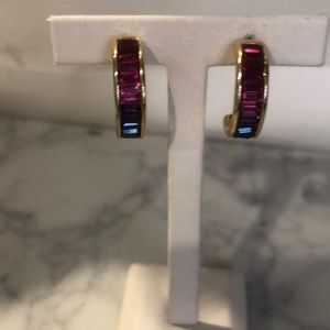 Ruma multi colored GP earrings